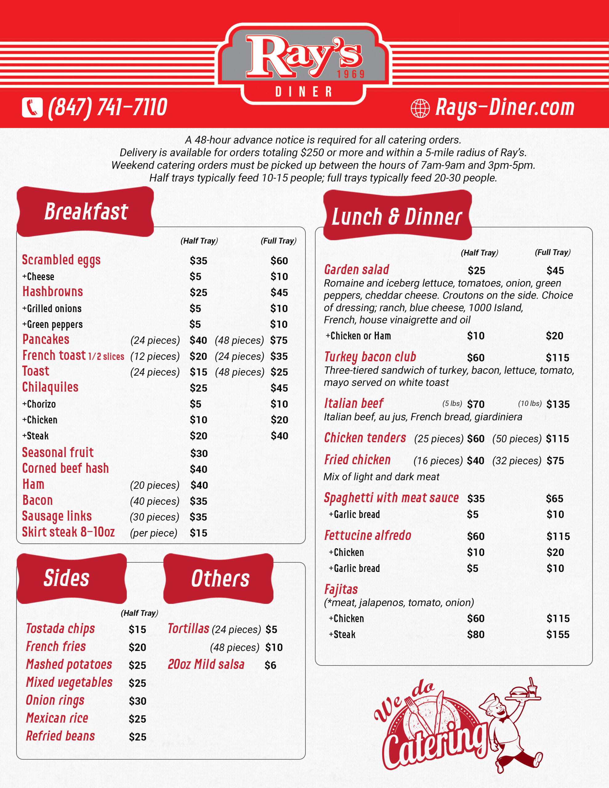 Rays Catering Menu-1 Rays Catering Menu-1
